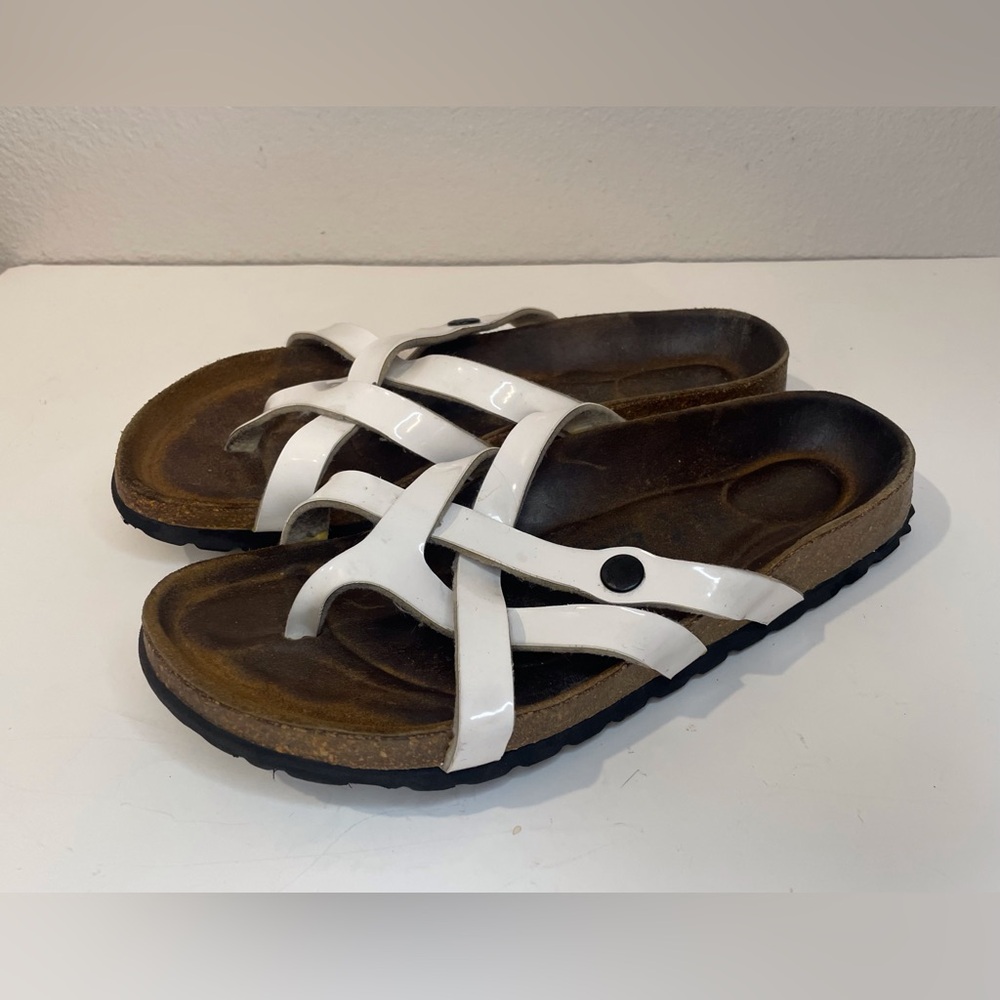 Betula by Birkenstock Women’s‎ White Strappy Sandals Size 6-6.5 (37)
